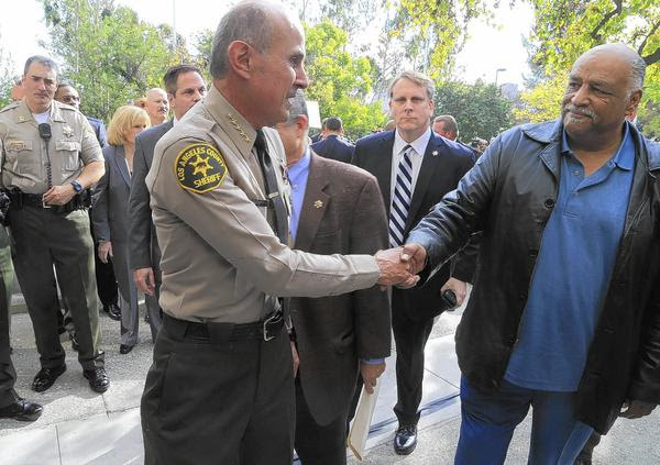 Sheriff Lee Baca with Celes King IV