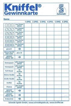 Kniffel Vorlage Zum Ausdrucken Pdf / Kniffel Blatt Zum Ausdrucken Pdf