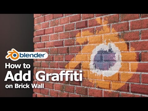 How to Add Graffiti on Brick Wall - Blender Procedural Texture