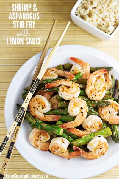 Home Cooking Memories Shrimp-and-Asparagus-Stir-Fry-with-Lemon-Sauce-Recipe