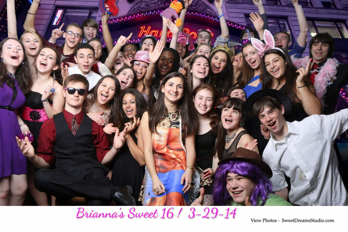 sweet 16 birthday party photo booth rental new york city