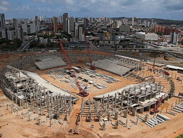 Arena das Dunas com 42% das obras concluídas (Foto: Canindé Soares/Cedida)