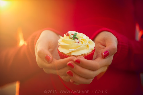 Candy Cane Cupcake