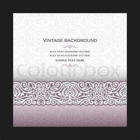 Vintage background, wedding invitation card, royal Vintage background, wedding invitation card, royal
