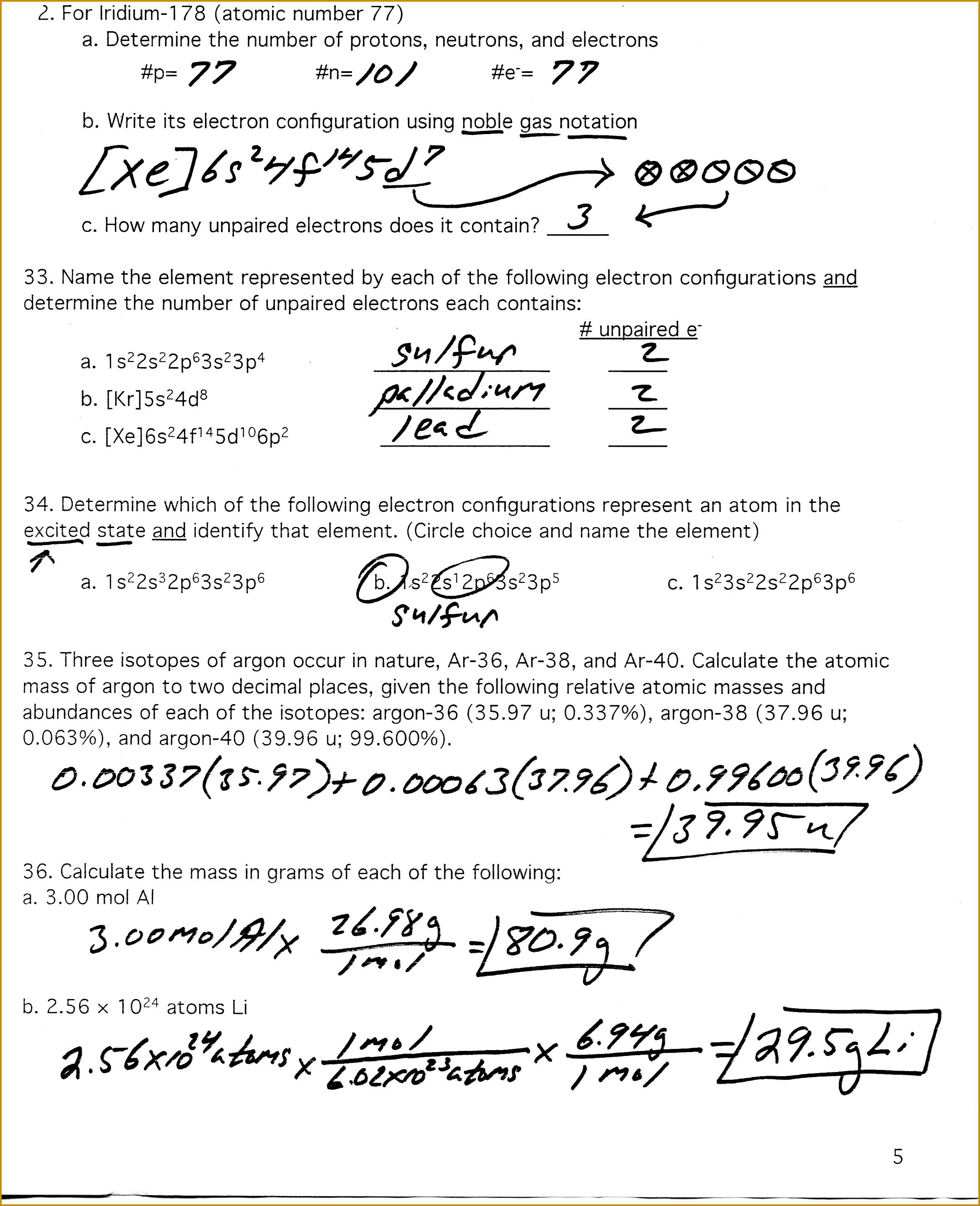 Average Atomic Mass Worksheet Answers Nidecmege