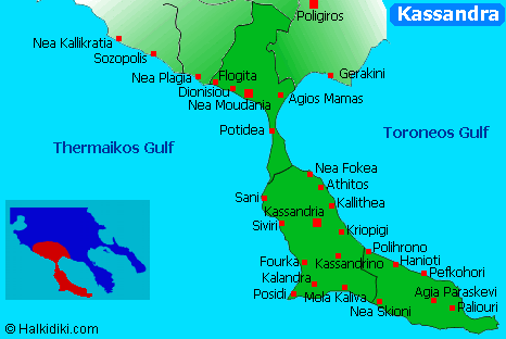 Греция кассандра карта