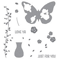 Floral Wings Photopolymer Stamp Set