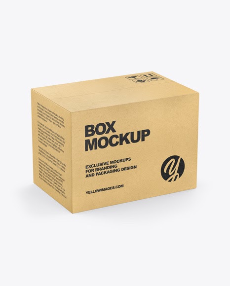 Download Gift Kraft Box Mockup Kraft Box Mockup In Box Mockups On Yellow Images Object Mockups Yellowimages Mockups