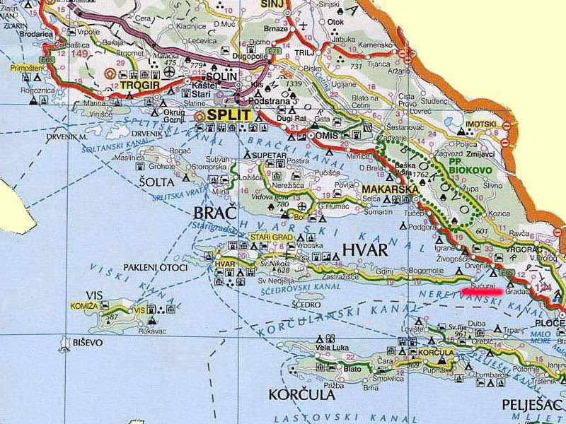 Dalmacija Karta Mapa | karta Dalmacija Karta Mapa | karta