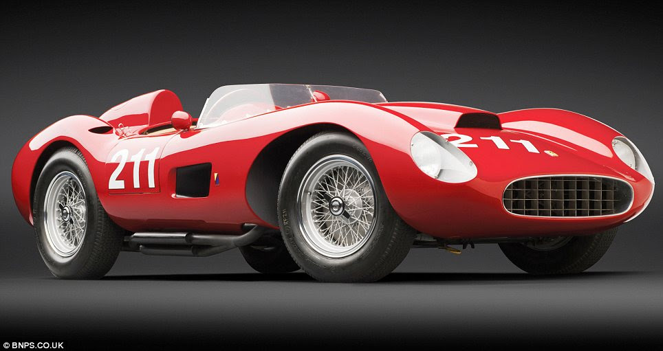 Expensive: This ultra-rare Ferrari has become one of the world's most valuable cars after it was sold at auction for a staggering £4million
