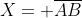 X= \overline{AB}