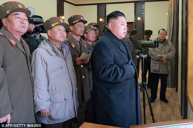 Rhetoric: Kim has issued a series of chilling threats since the imposition of fresh UN sanctions