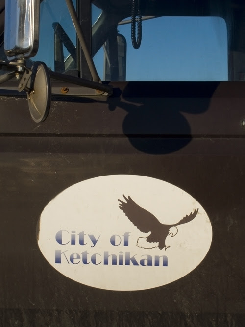 Ketchikan, Alaska, city logo on truck,