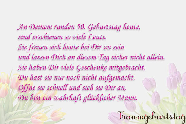 50 Geburtstag Gedicht Tante