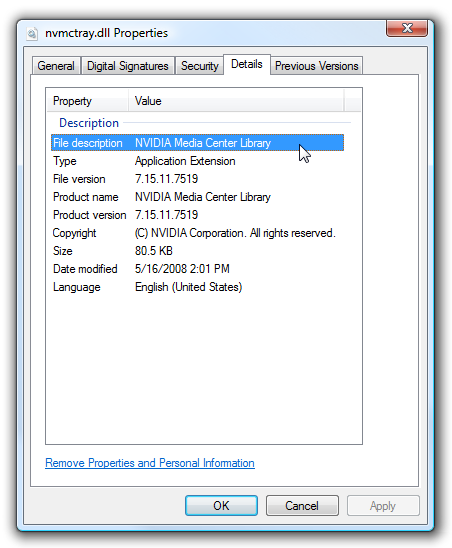 Windows Vista - rundll32 Windows Vista - rundll32