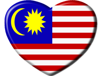 Bendera Malaysia Bentuk Love Maksteed | My XXX Hot Girl