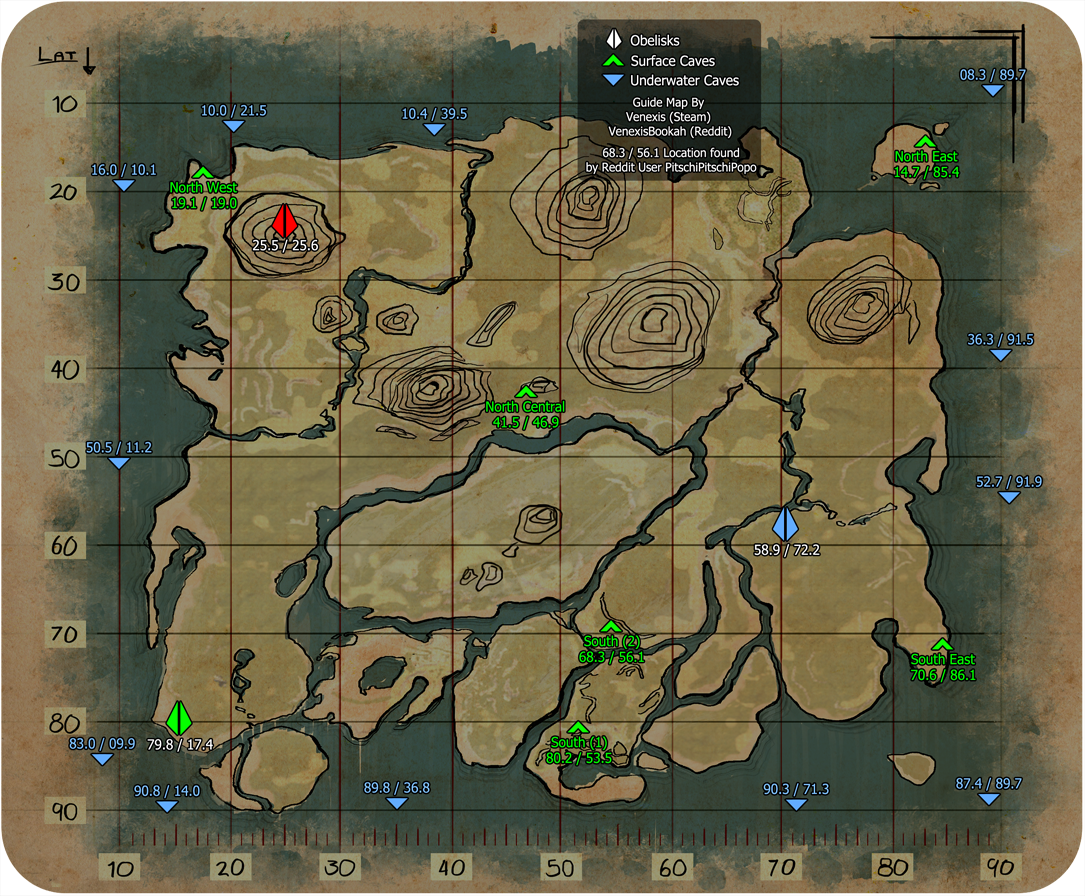 Ark Survival Evolved Ps4 Map World Map Atlas