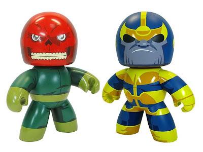 Marvel Legends Previews Exclusive Mighty Muggs - Red Skull and Thanos