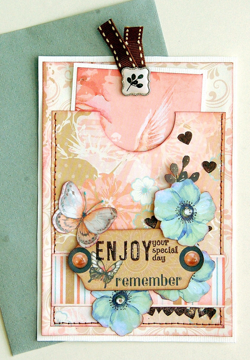 Enjoy Your Special Day Card by Irene Tan using BoBunny Butterfly Kisses Collection