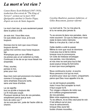 Texte Je Suis Juste De L Autre Cote Du Chemin  Exemple de Texte