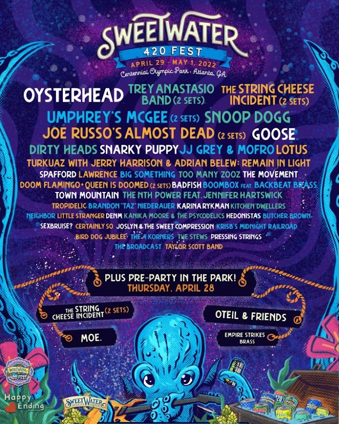 Sweetwater 420 Fest Announces 2022 Lineup