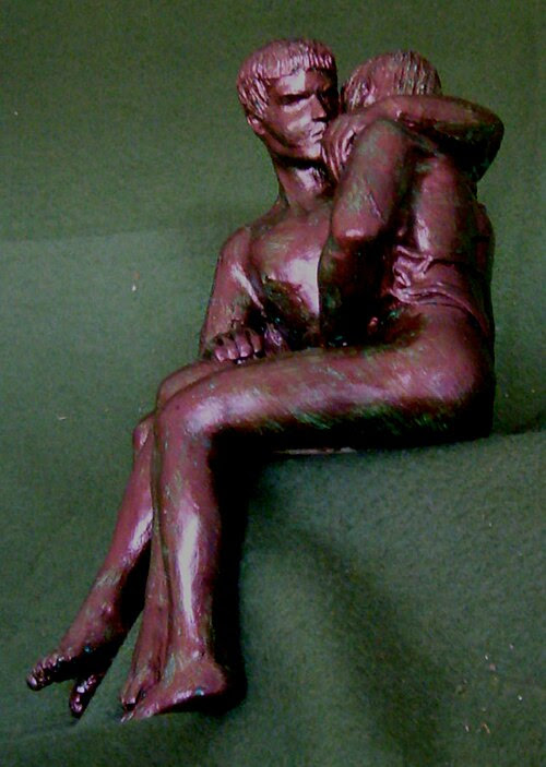 Male Lovers Sculpture