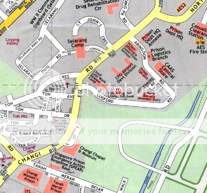 Map of Upper Changi Road