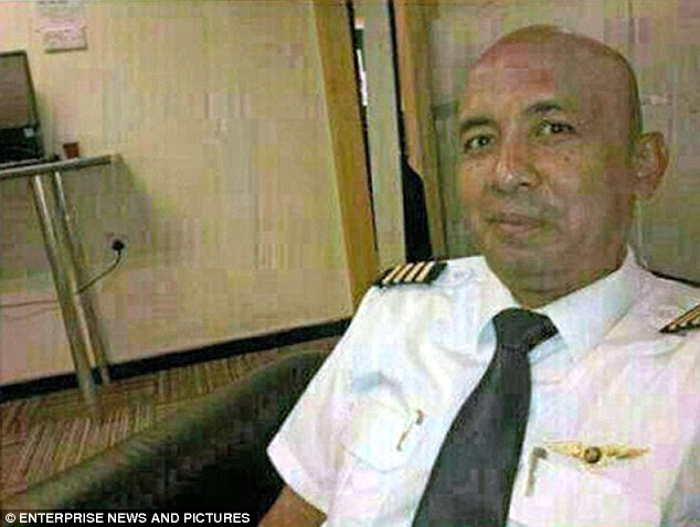 The 53-year-old pilot had been under suspicion after investigators discovered a flight simulator at his Kuala Lumpur home