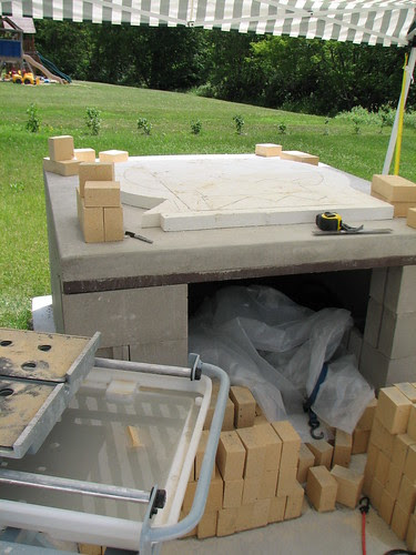 bridge slab with insulation in place