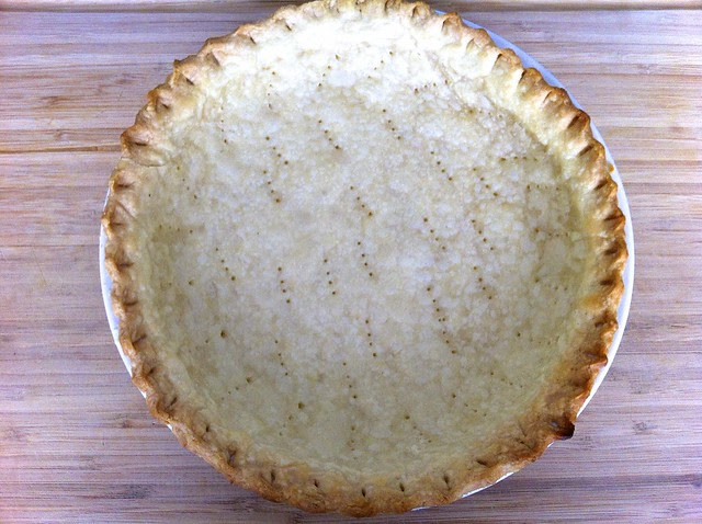Blind-Baked Pie Shell, Ready for Pumpkin Pie Filling