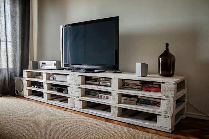 Decorar cuartos con manualidades: Mueble para tv de palets