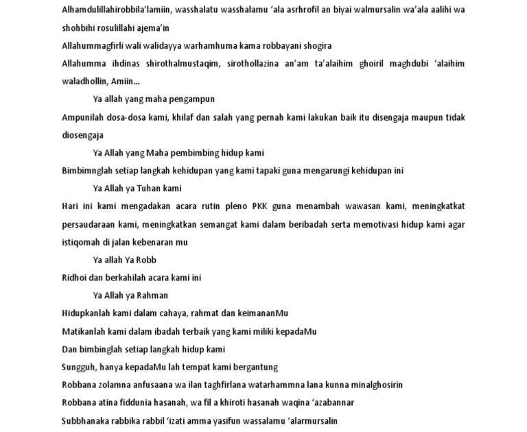 Kata Sambutan Acara Arisan Pkk Bahasa Jawa Terbaik Kumpulan Referensi Teks Pidato