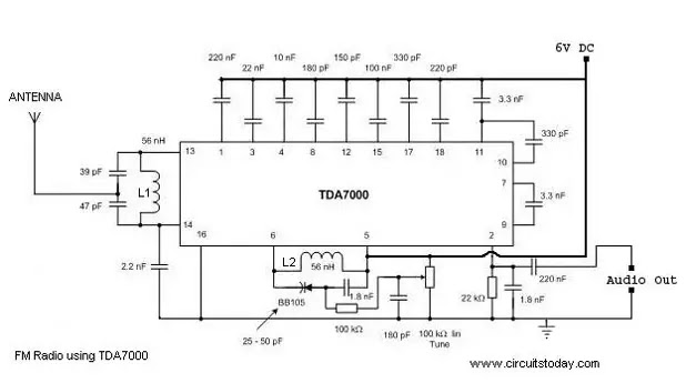 Fm Receiver Circuit Using Ic 1619 - Circuit Diagram Images