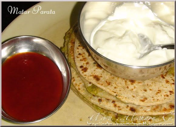Pea Stuffed Parata