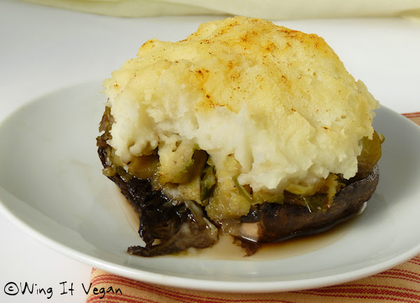Wing It, Don't Fling It Stuffed Mushroom