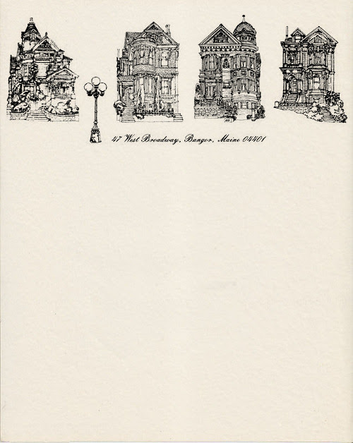 Novelist Stephen King’s personal letterhead from the early-80s.
Stephen King, 1982 | Source