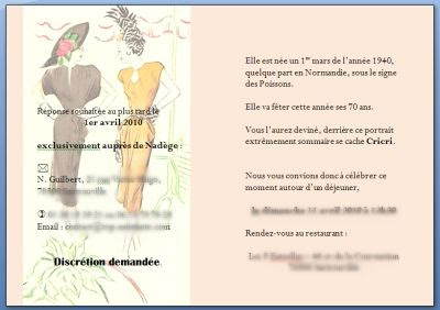 Texte Invitation Anniversaire 70 Ans Gratuit