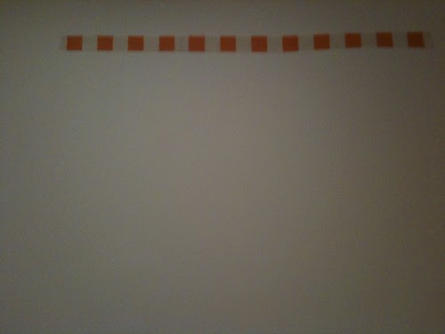 Daniel Buren strip, conceptual art show, MoMa