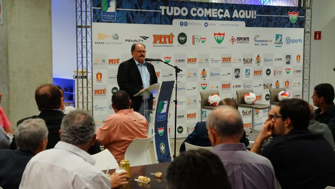 RN - José Vanildo FNF Lançamento Plano Comercial Campeonato Potiguar 2016 (Foto: Jocaff Souza/GloboEsporte.com)