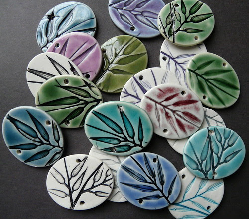 Porcelain jewelry components