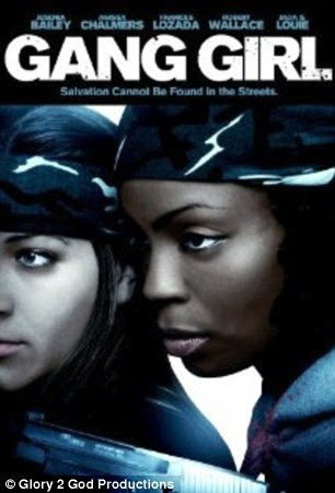 Actress: Anissa Chalmers, pictured right, is the principal of PS 132 in the Bronx and plays a gangster in an unrated film called 'Gang Girl'