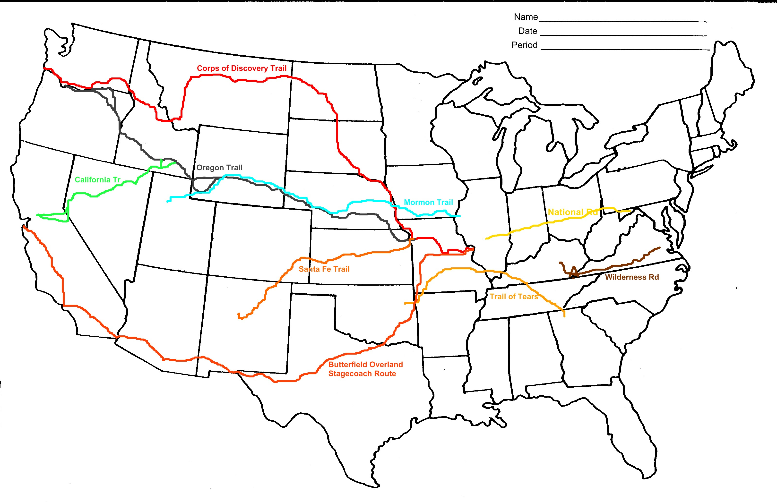 Карта заселенности сша