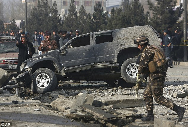 Afghan officials said that at least three people were wounded by the blast in the capital