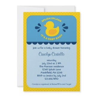 Rubber Ducky Baby Shower Invitation zazzle_invitation