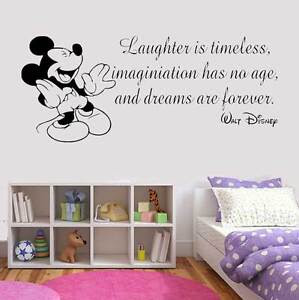 Disney Style Quote Mickey Minnie Vinyl Wall Art Sticker Quote Mural Home Art UK Disney Style Quote Mickey Minnie Vinyl Wall Art Sticker Quote Mural Home Art UK