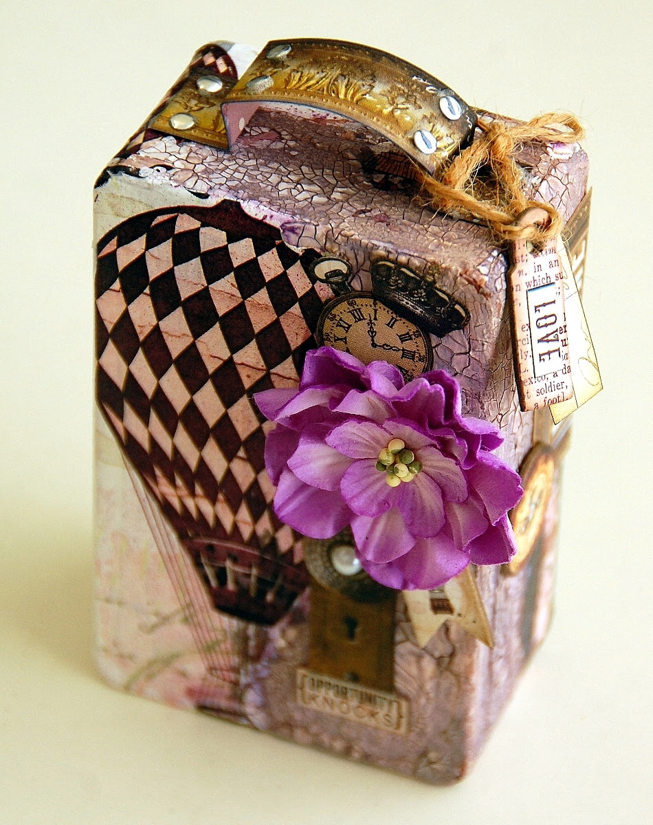 Altered Box by Irene Tan using BoBunny Beautiful Dreamer collection