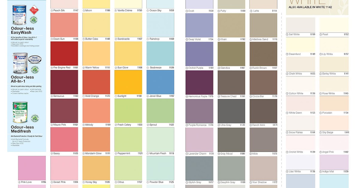 Nippon Paint Malaysia Colour Chart