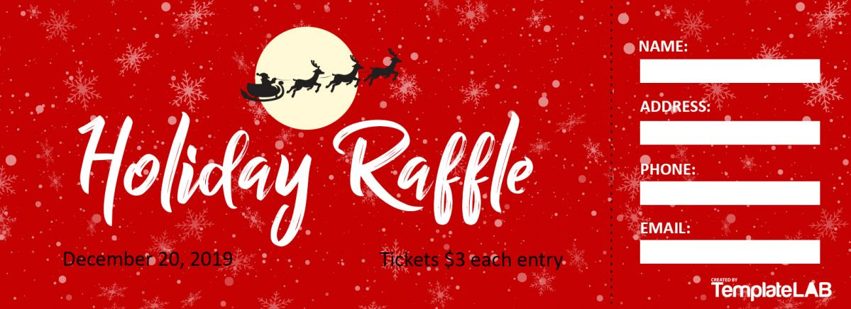 christmas-raffle-template-postermywall