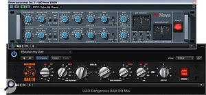 Universal Audio model a diverse array of analogue hardware, and they tailor their modelling approach to the specific unit being emulated. This means limiting the audio bandwidth of some, such as the Neve 33609 emulation — for very sound engineering reasons — and not for others, such as the Dangerous Bax EQ, which exhibits less complex non-linearities.
