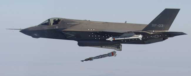 First release of a GBU-12 from the F-35B. Photo: Lockheed Martin